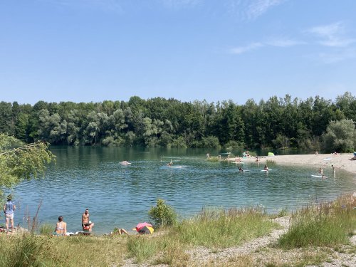 Badestopp am Jais-Weiher Gilching